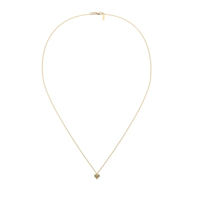 14 KT yellow gold Traditional Heart pendant