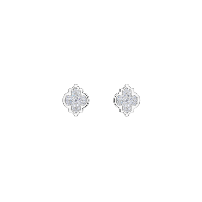 18 KT white gold Alaya S Diamonds 0.24 CT lab-grown diamonds earrings