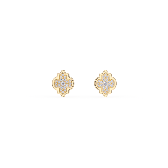 18 KT yellow gold Alaya S Diamonds 0.24 CT lab-grown diamonds earrings