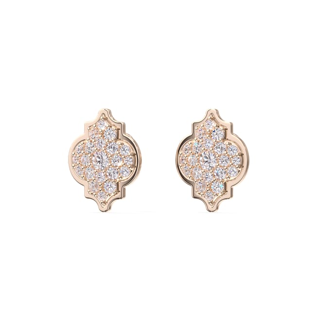 18 KT rose gold Alaya L Diamonds 2.36 CT lab-grown diamonds earrings