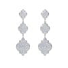 18 KT white gold Aisha Diamonds earrings, with 5.57 CT lab-grown diamonds