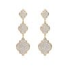 18 KT yellow gold Aisha Diamonds 5.57 CT lab-grown diamonds earrings