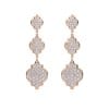 18 KT rose gold Aisha Diamonds 5.57 CT lab-grown diamonds earrings