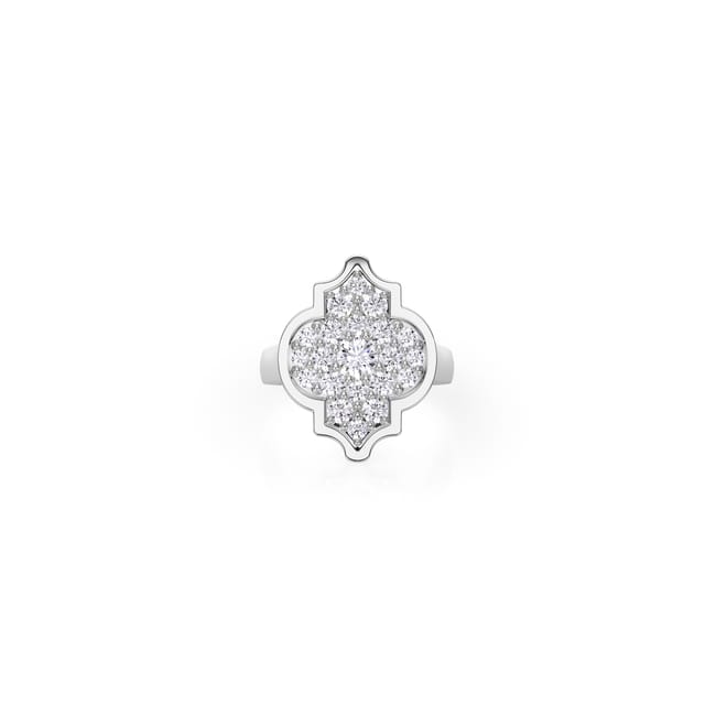 18 KT white gold Aman Pinky Diamonds, with 1.19 CT lab-grown diamonds