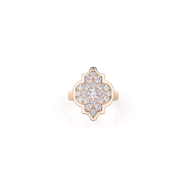18 KT rose gold Aman Pinky Diamonds, with 1.19 CT lab-grown diamonds