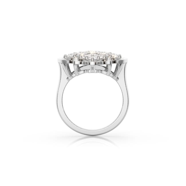18 KT white gold Aman L Diamonds, with 2.09 CT lab-grown diamonds