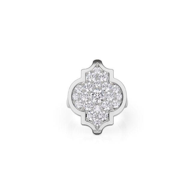 18 KT white gold Aman L Diamonds, with 2.09 CT lab-grown diamonds