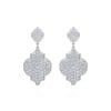 18 KT white gold Melek Diamonds 6.40 CT lab-grown diamonds earrings