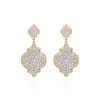 18 KT yellow gold Melek Diamonds 6.40 CT lab-grown diamonds earrings
