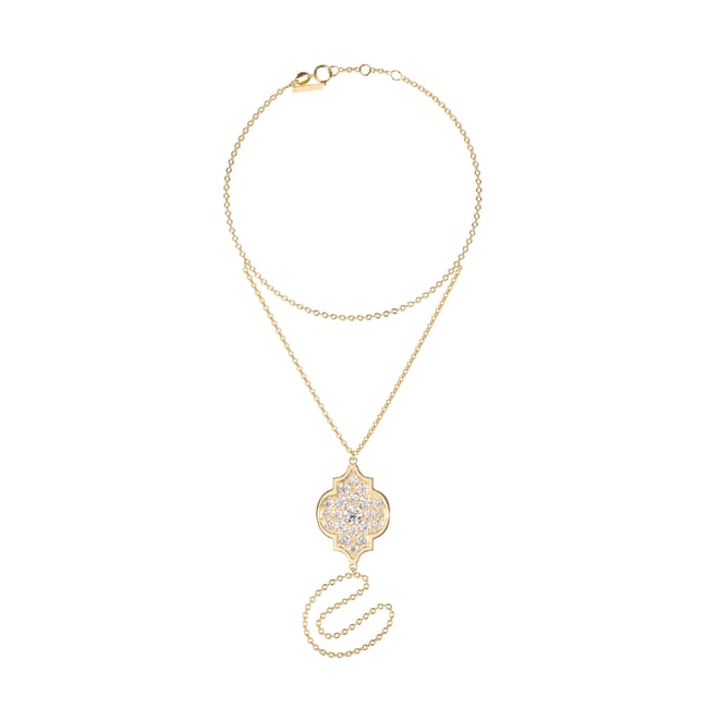 18 KT yellow gold Amina Diamonds 1.18 CT lab-grown diamonds chain bracelet