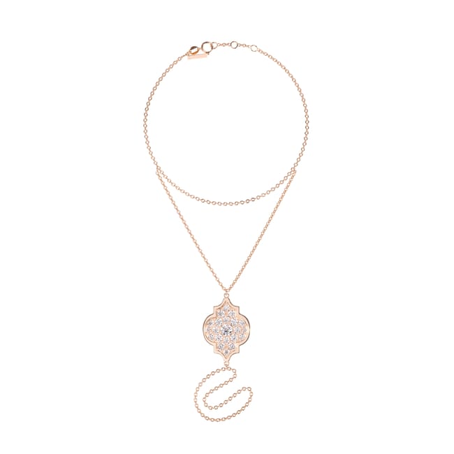 18 KT rose gold Amina Diamonds 1.18 CT lab-grown diamonds chain bracelet