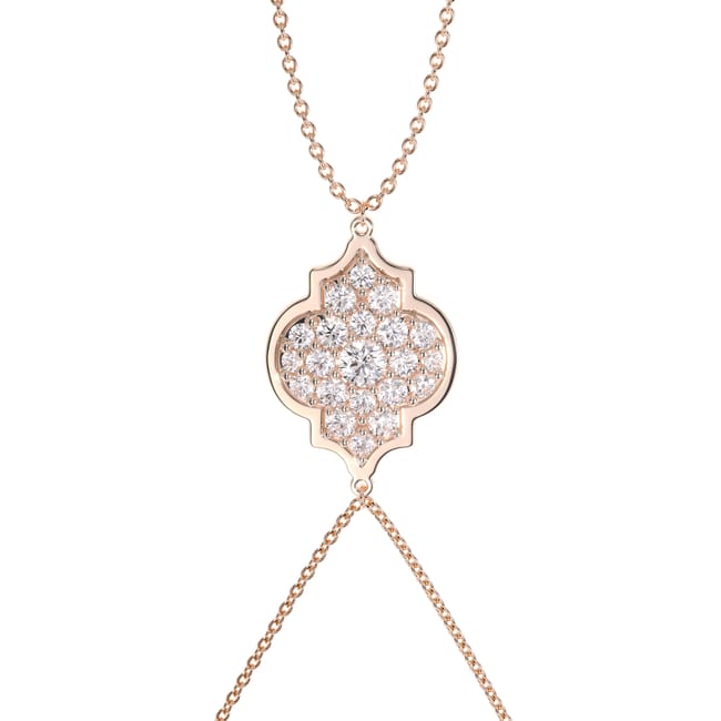 18 KT rose gold Amina Diamonds 1.18 CT lab-grown diamonds chain bracelet