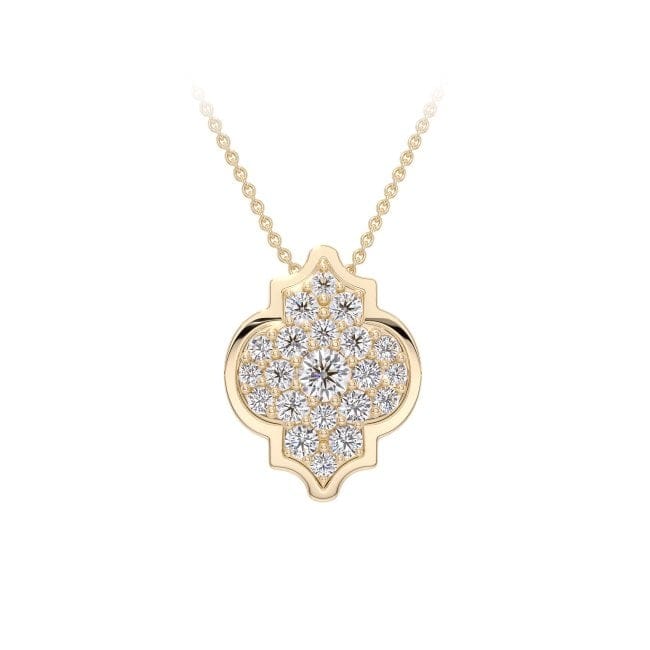 18 KT yellow gold Alaya S Diamonds 1.19 CT lab-grown diamonds necklace