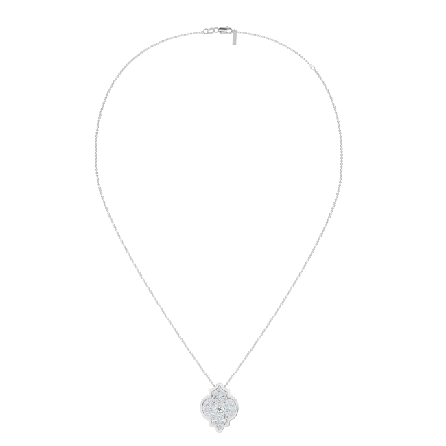 18 KT white gold Alaya M Diamonds 2.10 CT lab-grown diamonds necklace