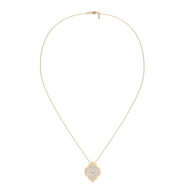 18 KT yellow gold Alaya M Diamonds 2.10 CT lab-grown diamonds necklace