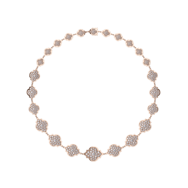 18 KT rose gold Aman Diamonds 11.60 CT lab-grown diamonds necklace