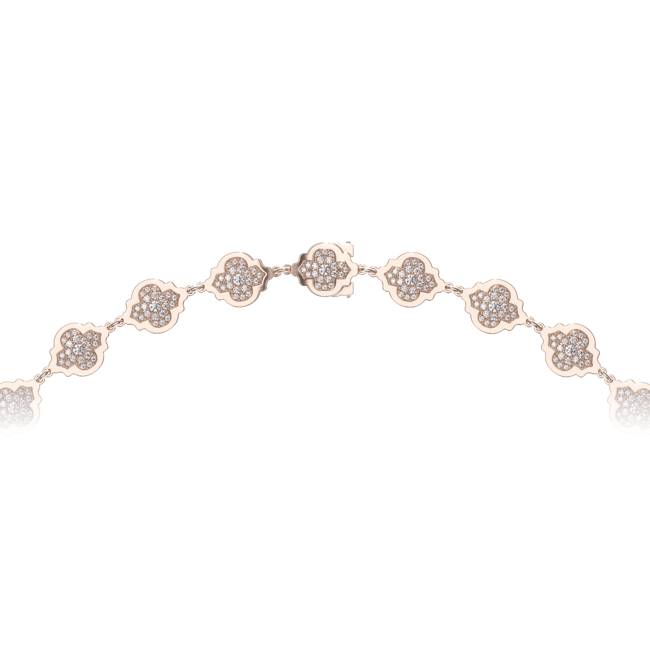 18 KT rose gold Aman Diamonds 11.60 CT lab-grown diamonds necklace