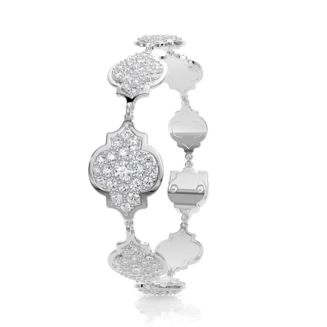 18 KT white gold Aman Diamonds 5.40 CT lab-grown diamonds bracelet
