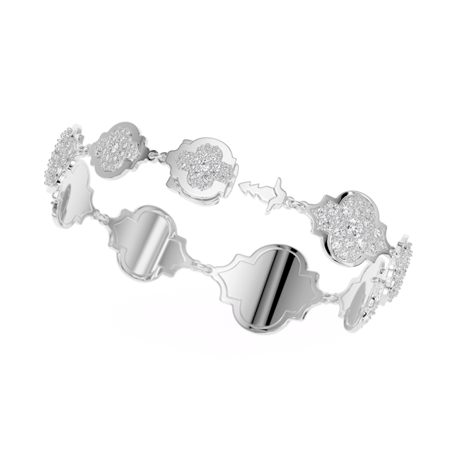 18 KT white gold Aman Diamonds 5.40 CT lab-grown diamonds bracelet