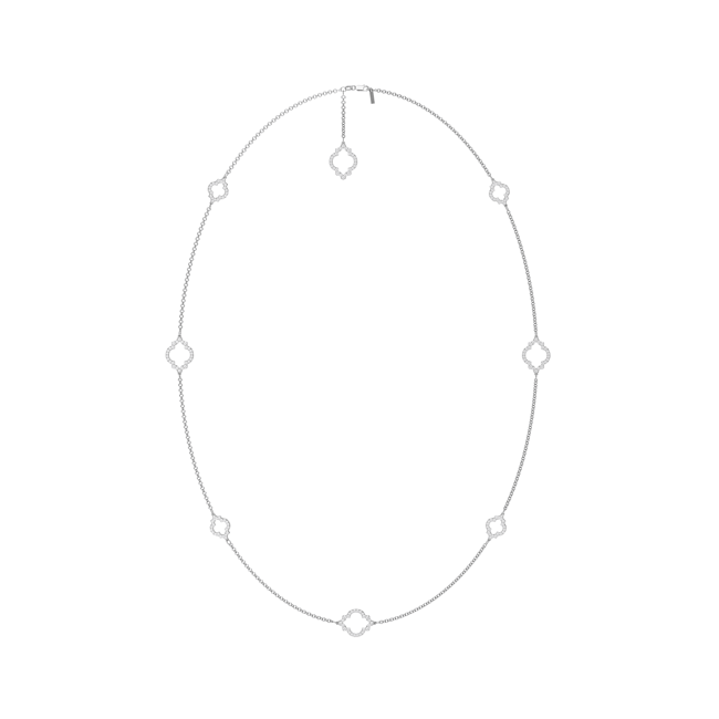 18 KT white gold Amina Diamonds 6.38 CT lab-grown diamonds necklace