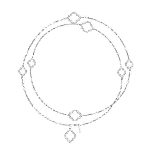18 KT white gold Amina Diamonds 6.38 CT lab-grown diamonds necklace