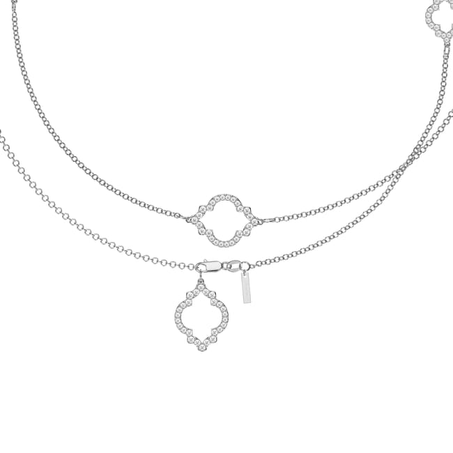 18 KT white gold Amina Diamonds 6.38 CT lab-grown diamonds necklace