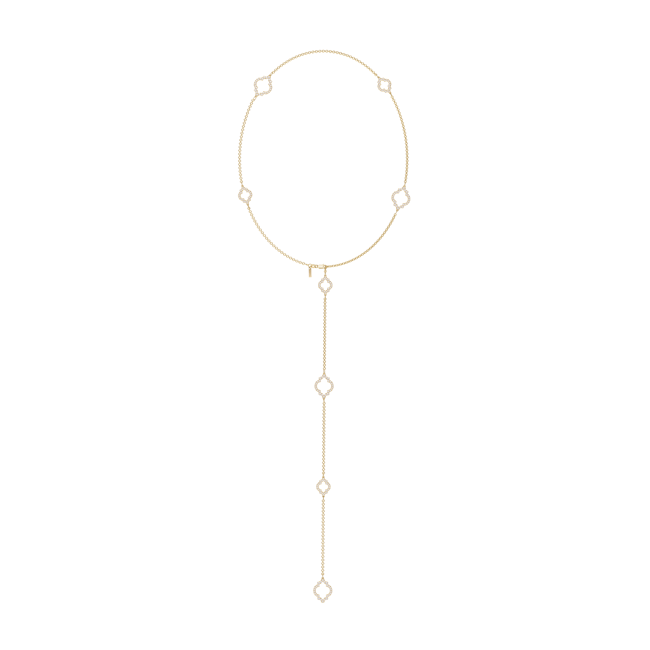 18 KT yellow gold Amina Diamonds 6.38 CT lab-grown diamonds necklace