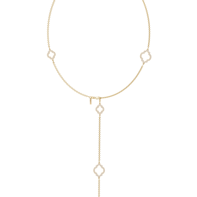 18 KT yellow gold Amina Diamonds 6.38 CT lab-grown diamonds necklace