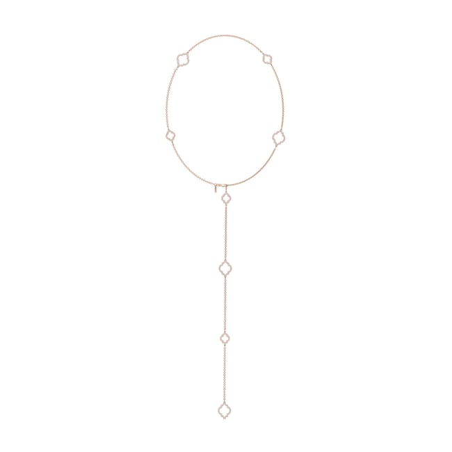 18 KT rose gold Amina Diamonds 6.38 CT lab-grown diamonds necklace
