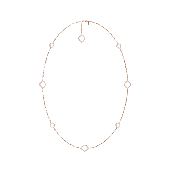 18 KT rose gold Amina Diamonds 6.38 CT lab-grown diamonds necklace