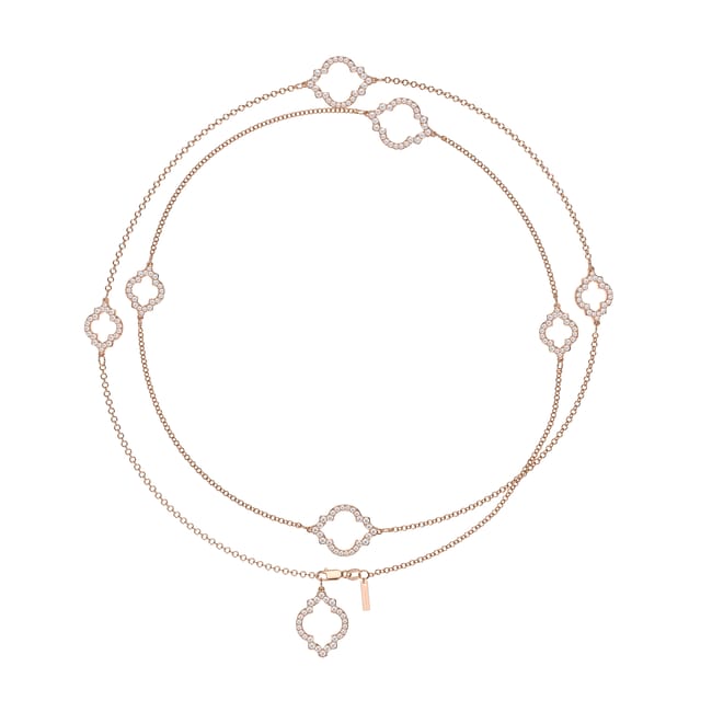 18 KT rose gold Amina Diamonds 6.38 CT lab-grown diamonds necklace
