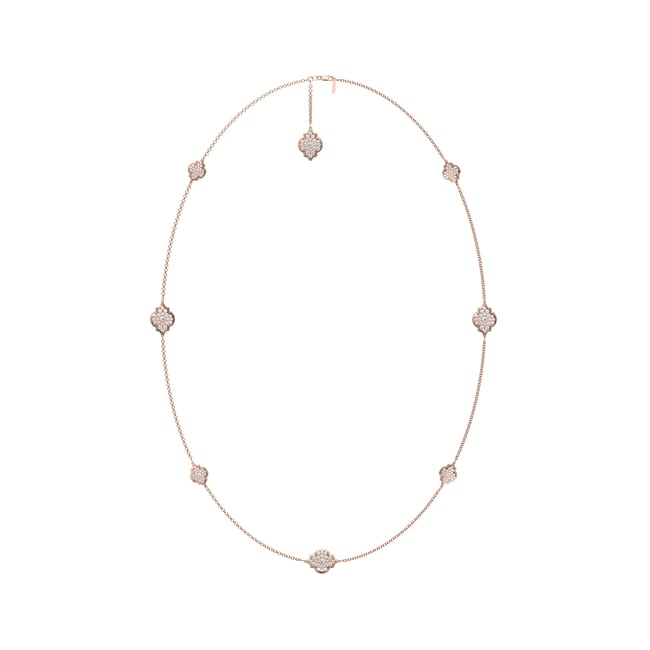 18 KT rose gold Amina Full Pavé 6.27 CT lab-grown diamonds necklace