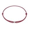 18 KT white gold 0.50 CT lab-grown diamond bracelet on string