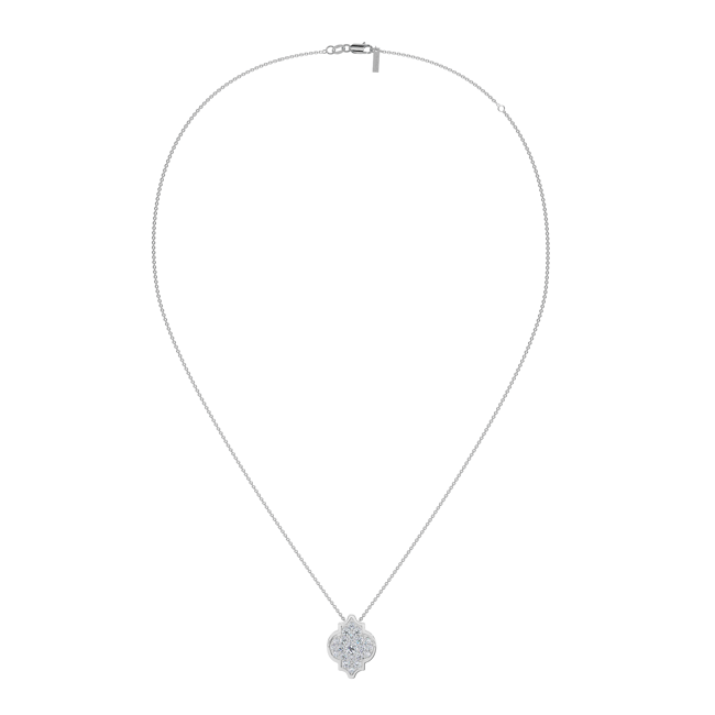 18 KT white gold Alaya S Diamonds necklace, with 0.38 CT lab-grown diamonds