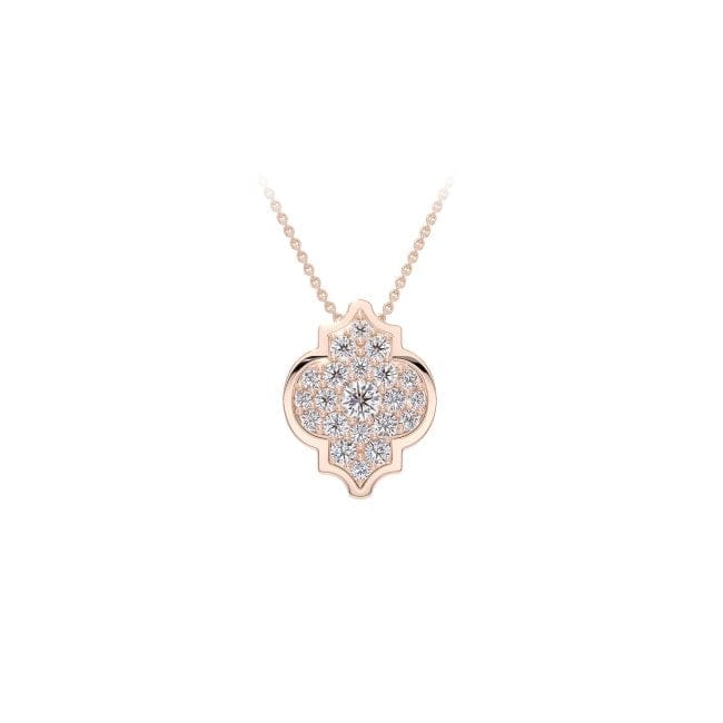 18 KT rose gold Alaya S Diamonds necklace, with 0.38 CT lab-grown diamonds