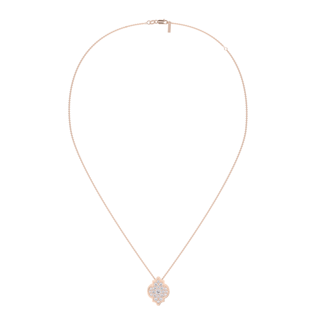 18 KT rose gold Alaya S Diamonds necklace, with 0.38 CT lab-grown diamonds