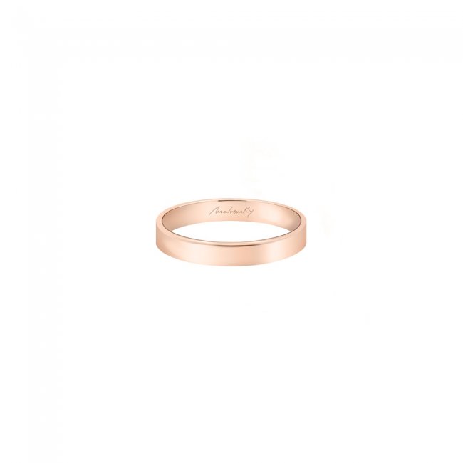Classic Passion medium wedding ring in rose gold