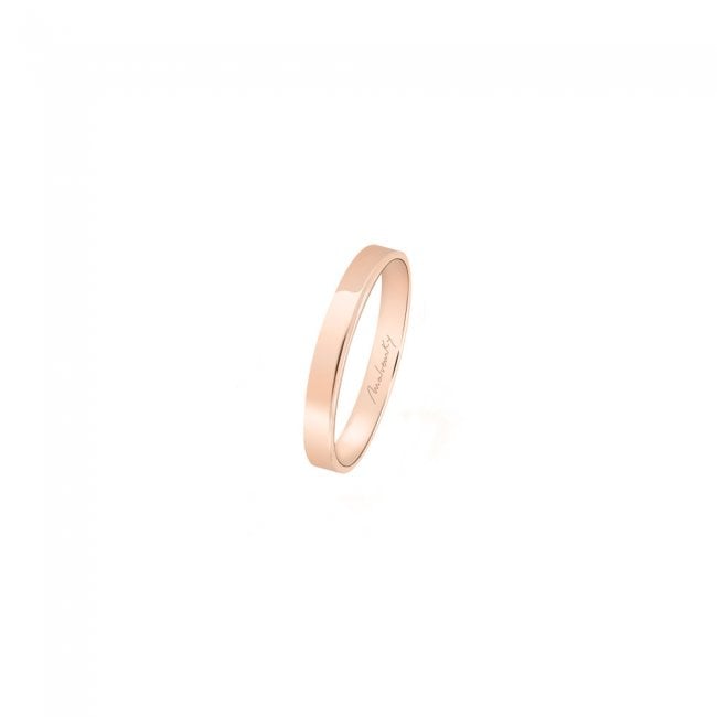 Classic Passion slim wedding ring in rose gold