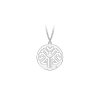 14 k white gold Traditional Tree pendant