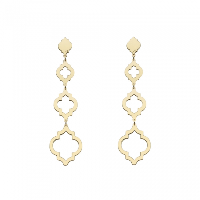 14 k yellow gold Aisha earrings