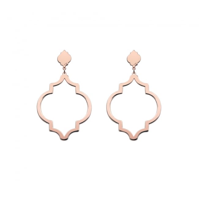 14 k rose gold Melek earrings