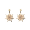 14 k rose gold Luceafar diamonds earrings