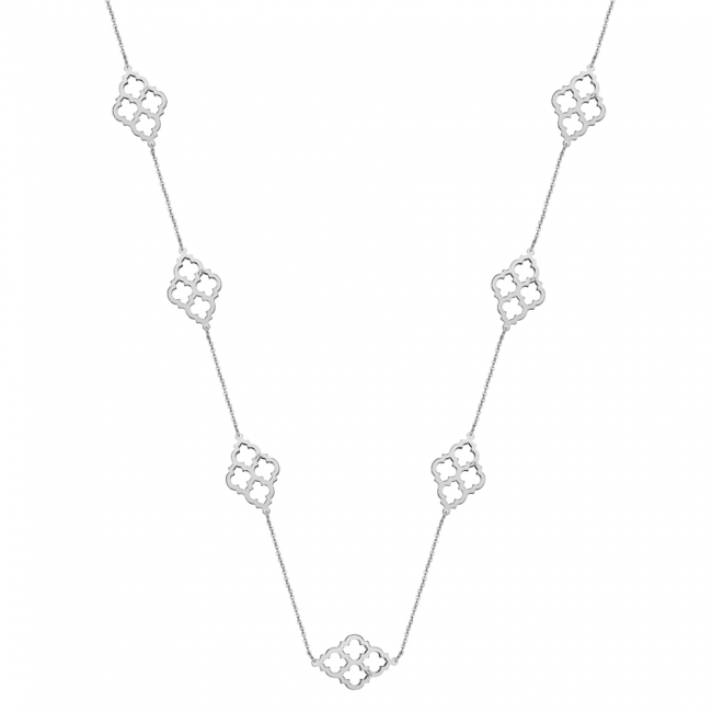 14 k white gold Amal necklace