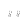 White gold white diamonds Baby Angel lever earrings