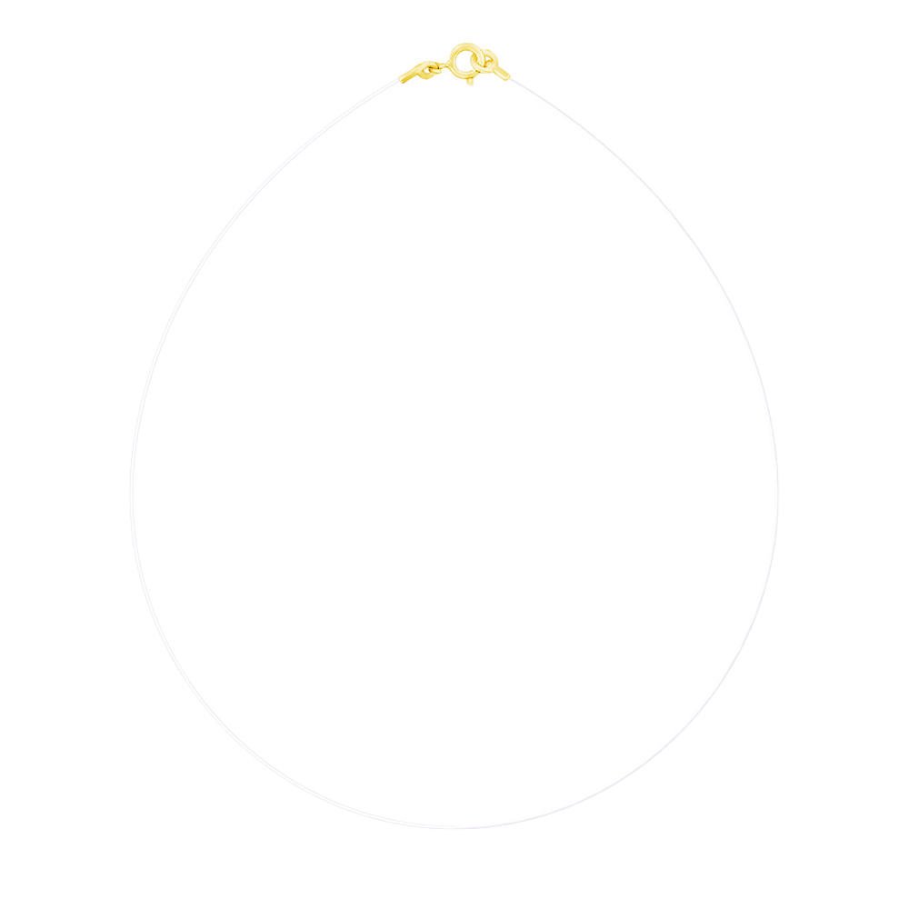 Colier transparent cu inchizatoare din aur galben 14 KT