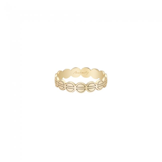 Yellow gold The Bond ring