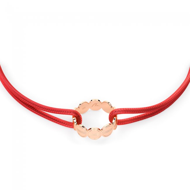 The Bond Ring string bracelet in rose gold