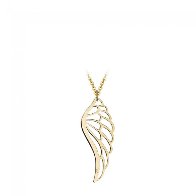 Angel Wings pendant in yelllow gold