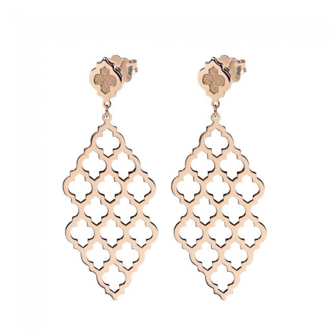 Yasmina L earrings in rose gold