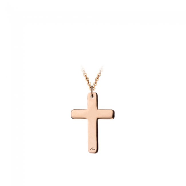Cross pendant in rose gold
